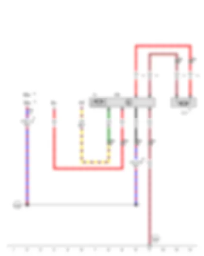 Wiring Diagram  VW GOLF CABRIOLET 2014 - Radiator fan control unit - Radiator fan - Radiator fan 2