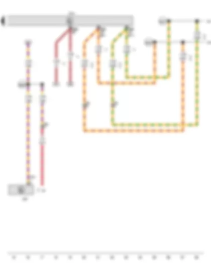 Wiring Diagram  VW GOLF CABRIOLET 2012 - Battery monitor control unit - Onboard supply control unit