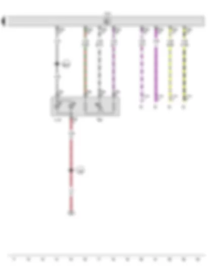 Wiring Diagram  VW GOLF CABRIOLET 2012 - Switch and instrument illumination regulator - Onboard supply control unit