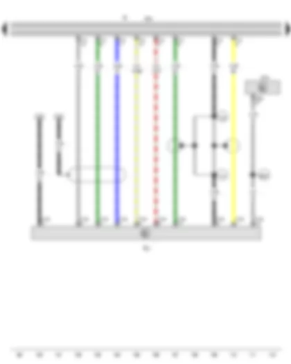 Wiring Diagram  VW GOLF CABRIOLET 2012 - Control unit with display for radio and navigation - Radio - CD changer