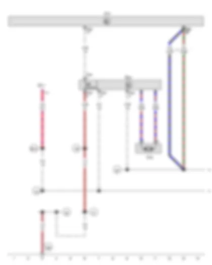 Wiring Diagram  VW GOLF CABRIOLET 2014 - Rear lid handle release button - Onboard supply control unit - Emblem motor