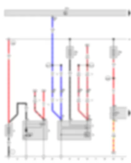 Wiring Diagram  VW GOLF CABRIOLET 2014 - Battery - Starter - Alternator - Fuse 1 in fuse holder A - Fuse 5 in fuse holder A