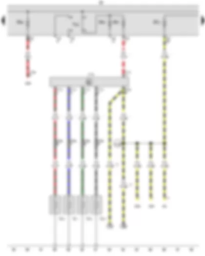 Wiring Diagram  VW GOLF CABRIOLET 2017 - Fuse holder B - Fuse 15 on fuse holder B - Fuse 20 on fuse holder B - Fuse 27 on fuse holder B - Fuse 28 on fuse holder B - Push-in bridge