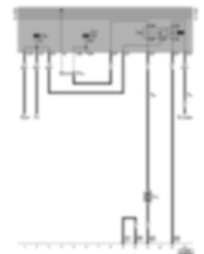 Wiring Diagram  VW GOLF CABRIOLET 2000 - Headlight washer system