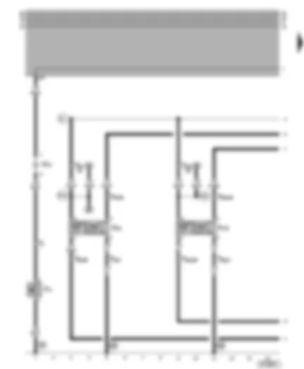 Wiring Diagram  VW GOLF CABRIOLET 2002 - Central locking actuators - luggage compartment light