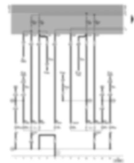 Wiring Diagram  VW GOLF CABRIOLET 2002 - Headlights - side lights - front turn signals