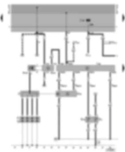 Wiring Diagram  VW GOLF CABRIOLET 2002 - Simos control unit - ignition system - coolant temperature sender