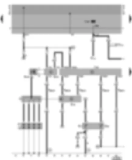 Wiring Diagram  VW GOLF CABRIOLET 2001 - Mono-Motronic control unit - ignition system - coolant temperature sender