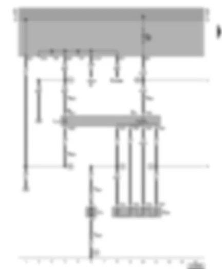 Wiring Diagram  VW GOLF CABRIOLET 2002 - Fresh air blower switch - fresh air blower