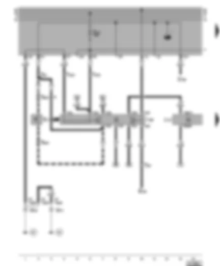 Wiring Diagram  VW GOLF CABRIOLET 2002 - Automatic gearbox control unit - relay for starter inhibitor and reversing lights