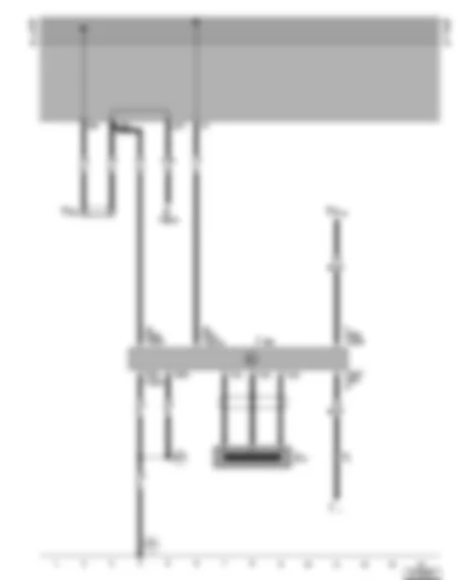 Wiring Diagram  VW GOLF CABRIOLET 1998 - Immobilizer control unit - immobilizer reading coil