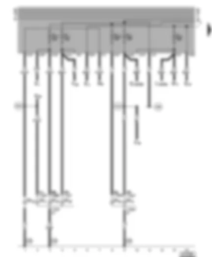 Wiring Diagram  VW GOLF CABRIOLET 2002 - Headlights - side lights - front turn signals