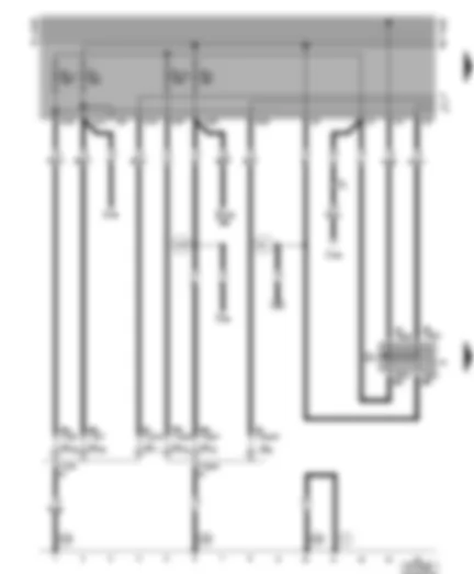 Wiring Diagram  VW GOLF CABRIOLET 2002 - Headlights - headlight dip and flasher switch