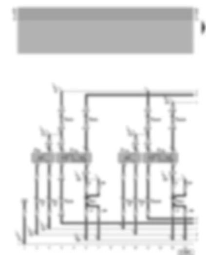 Wiring Diagram  VW GOLF CABRIOLET 2002 - Central locking actuator - tailgate/boot lid central locking switch