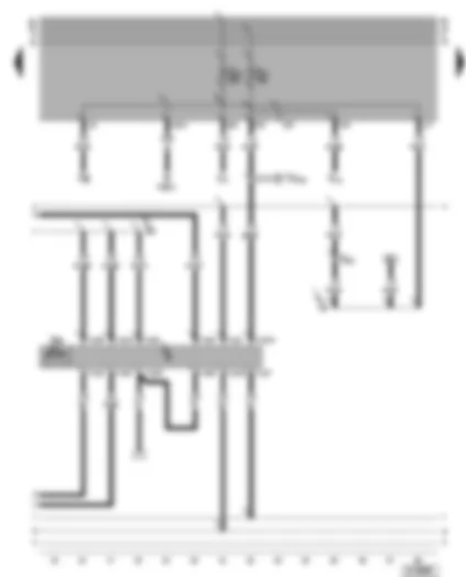 Wiring Diagram  VW GOLF CABRIOLET 2001 - Central locking pump with control unit