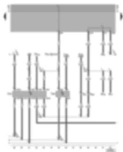 Wiring Diagram  VW GOLF CABRIOLET 2001 - Control unit for remote control - central locking - control unit to unlock doors (Crash)