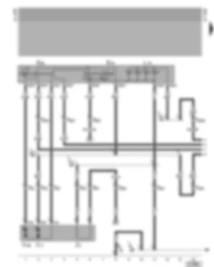 Wiring Diagram  VW GOLF CABRIOLET 2002 - Mirror adjustment switch - driver