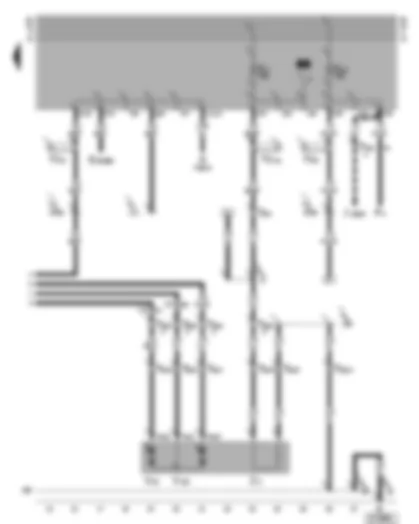 Wiring Diagram  VW GOLF CABRIOLET 2002 - Front passenger