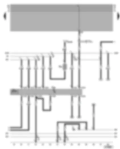 Wiring Diagram  VW GOLF CABRIOLET 2002 - Pump with central locking control unit