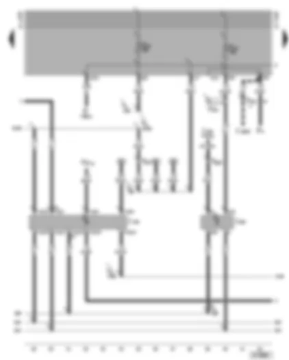 Wiring Diagram  VW GOLF CABRIOLET 2002 - Central locking remote control - control unit - control unit to unlock doors (crash)