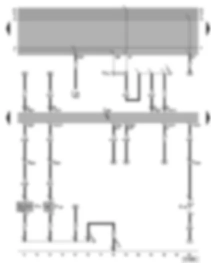 Wiring Diagram  VW GOLF CABRIOLET 2002 - Anti-theft alarm system control unit - anti-theft alarm system horn - anti-theft alarm system contact switch