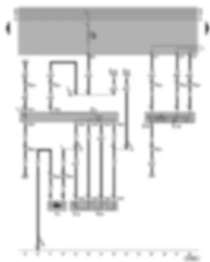 Wiring Diagram  VW GOLF CABRIOLET 2002 - Multifunction display switch - fresh air blower switch