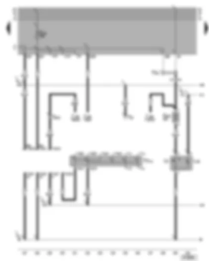 Wiring Diagram  VW GOLF CABRIOLET 2002 - Self-diagnosis connection - self-diagnosis wiring junction - cigarette lighter