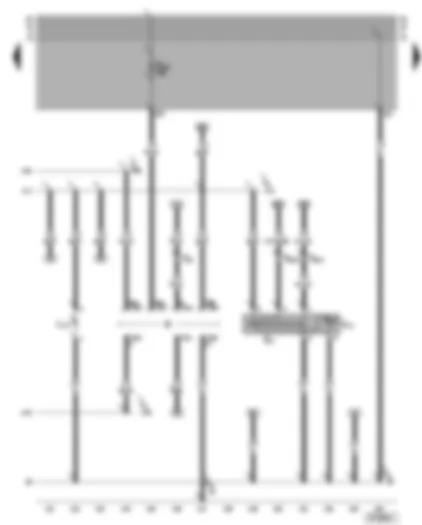 Wiring Diagram  VW GOLF CABRIOLET 2002 - Hazard warning light switch - radio - ashtray illumination bulb