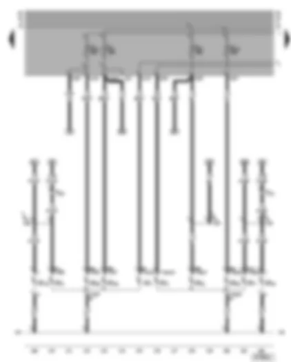 Wiring Diagram  VW GOLF CABRIOLET 2002 - Headlight - side light - front turn signal