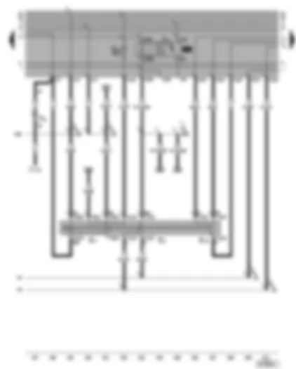 Wiring Diagram  VW GOLF CABRIOLET 2002 - Turn signal switch - headlight dipper/flasher switch - parking light switch