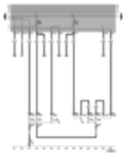 Wiring Diagram  VW GOLF CABRIOLET 2002 - Rear turn signal - front tail light - rear fog light