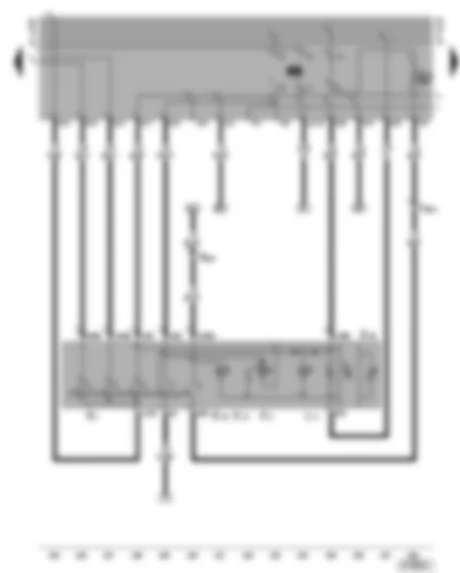 Wiring Diagram  VW GOLF CABRIOLET 2002 - Light switch - rear fog light switch