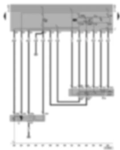 Wiring Diagram  VW GOLF CABRIOLET 2002 - Windscreen washer/wiper system