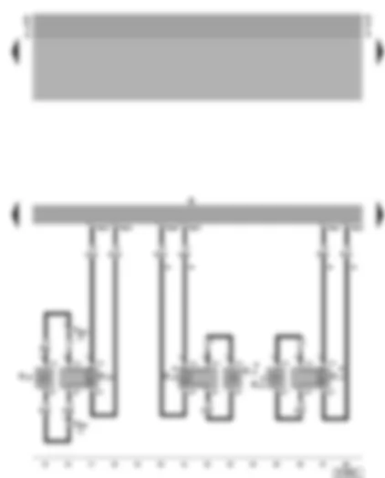 Wiring Diagram  VW GOLF CABRIOLET 2002 - Radio - front right loudspeakers - rear loudspeakers