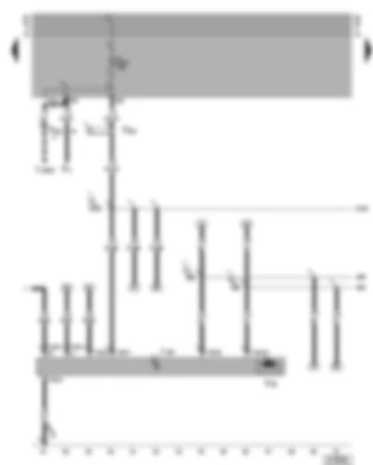 Wiring Diagram  VW GOLF CABRIOLET 2002 - Rear left electric window control unit - rear left electric window motor