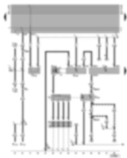 Wiring Diagram  VW GOLF CABRIOLET 2002 - Motronic control unit - ignition system