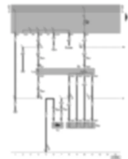 Wiring Diagram  VW GOLF CABRIOLET 2002 - Fresh air blower switch - fresh air blower