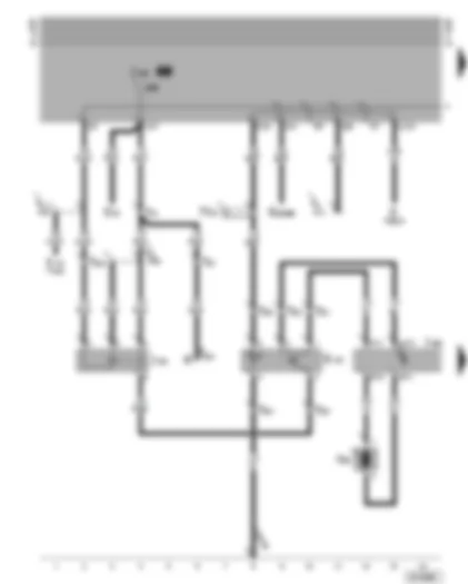Wiring Diagram  VW GOLF CABRIOLET 2002 - Convertible top operation control unit - convertible top operation motor - convertible top operation hydraulic pump relay - convertible top operating switch