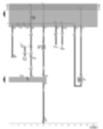 Wiring Diagram  VW GOLF CABRIOLET 2002 - Convertible top operation control unit - handbrake warning switch