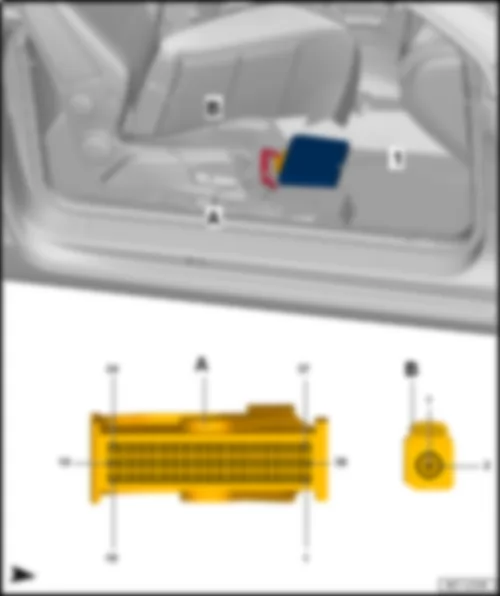 VW GOLF CABRIOLET 2015 Mobile telephone operating electronics control unit J412