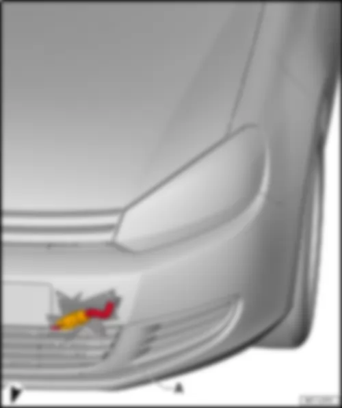 VW GOLF CABRIOLET 2013 Coupling point on radiator fan, bottom left