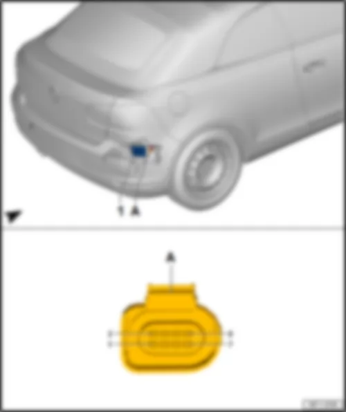 VW GOLF CABRIOLET 2014 Blind spot monitor control unit J1086