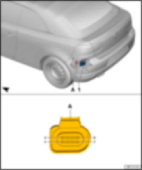 VW GOLF CABRIOLET 2015 Blind spot monitor control unit 2 J1087