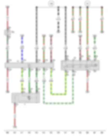 Wiring Diagram  VW GOLF CITY 2008 - Intermittent wiper switch - Intermittent wiper regulator - Automatic intermittent wash and wipe relay - Windscreen wiper motor