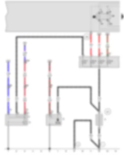 Wiring Diagram  VW GOLF CITY 2007 - Battery - Starter - Alternator - Voltage regulator - X-contact relief relay