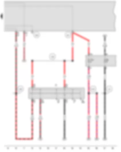 Wiring Diagram  VW GOLF CITY 2008 - Ignition/starter switch