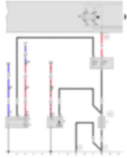 Wiring Diagram  VW GOLF CITY 2007 - Battery - Starter - Alternator - Voltage regulator - X-contact relief relay