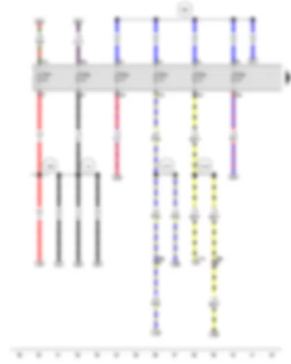 Wiring Diagram  VW GOLF CITY 2006 - Fuse 28 in fuse holder - Fuse 29 in fuse holder - Fuse 32 in fuse holder - Fuse 34 in fuse holder - Fuse 37 in fuse holder - Fuse 43 in fuse holder