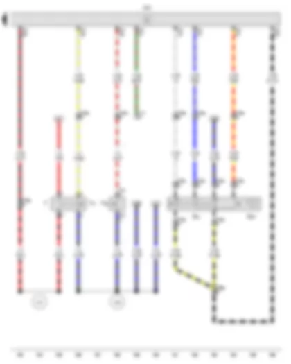 Wiring Diagram  VW GOLF CITY 2006 - Cruise control system switch - Cruise control system (CCS) SET button - Brake light switch - Clutch pedal switch - Brake pedal switch - Motronic control unit
