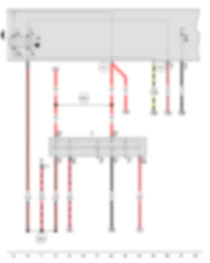 Wiring Diagram  VW GOLF CITY 2008 - Ignition/starter switch - X-contact relief relay